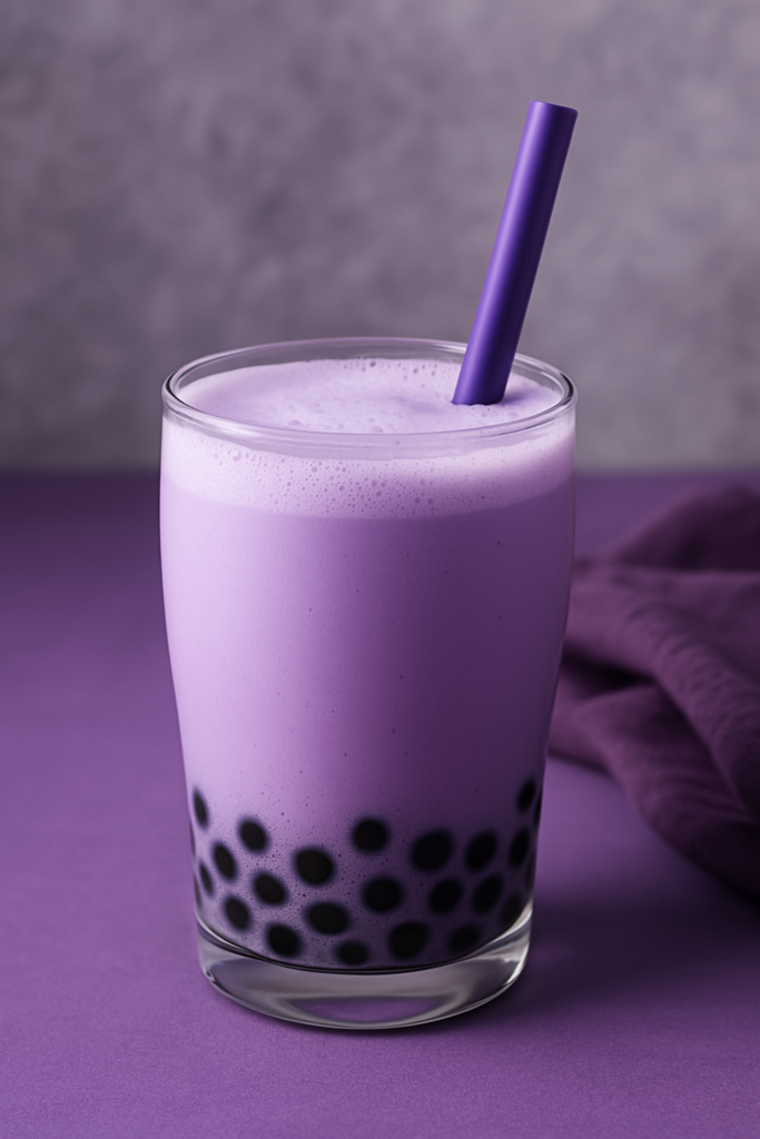 Comment faire un bubble tea à la poudre Ube